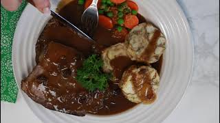 Sauerbraten Rhenish  Authentic German Sauerbraten Recipe [upl. by Adnarem426]