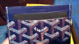 Goyard Card Holder Mens [upl. by Arymahs483]