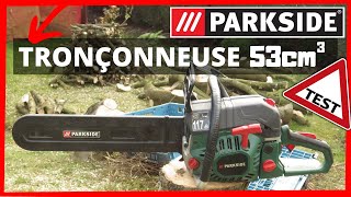 ⚠️Tronçonneuse PARKSIDE Présentation et Test⚠️ [upl. by Yoreel]