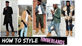 How to Style Timberland Boots  Outfit Ideas [upl. by Lahcear517]