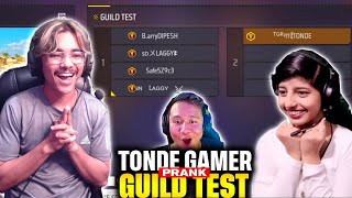 Tonde Gamer Guild Test Prank😱  Laka Gamer [upl. by Portia]