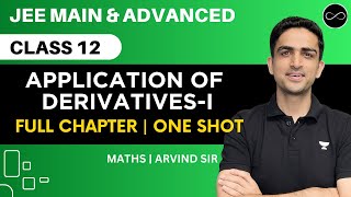 Application of Derivatives Class 12  Part 1 One Shot  JEE Main amp Advanced  Arvind Kalia Sir [upl. by Schwerin421]