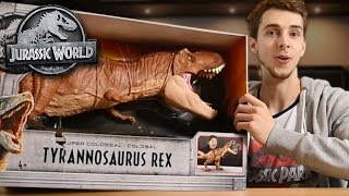 SUPER COLOSSAL TREX BEST TREX YET  Mattel Review and Unboxing [upl. by Bernarr]