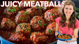 Juicy MEATBALL RECIPE  How to Cook Italian Meatballs [upl. by Lamoureux]