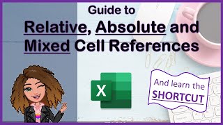 Beginners guide to Relative Absolute and Mixed Cell References in Excel and the shortcut [upl. by Torrin]