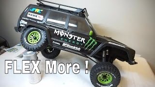 Get More FLEX  Axial SCX10 II Suspension Mod [upl. by Omidyar]