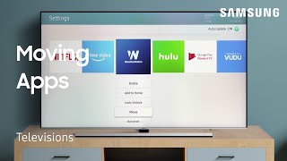 How to move and rearrange Apps on your TV  Samsung US [upl. by Lory]