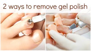 How to remove Gel Nail Polish from Toes [upl. by Attelrahs]