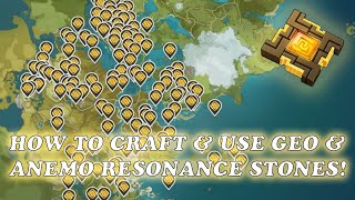 How to Craft amp Use Geoculus amp Anemoculus Resonance Stones  Genshin Impact [upl. by Foote]