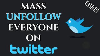 How To Mass Unfollow Everyone On Twitter 2024 [upl. by Oslec]