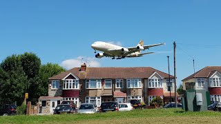 London Heathrow Airport Arrivals Runway 27L Myrtle Avenue [upl. by Rider857]