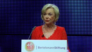 40 Jahre Bertelsmann Stiftung  Rede von Liz Mohn [upl. by Alane]