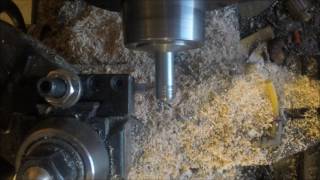 Threading on a Hardinge HLV Lathe [upl. by Niwrehs]