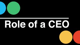 Startup CEO Role of a CEO [upl. by Phyllida]