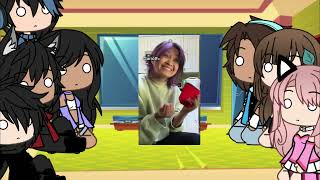 Aphmau crew react Gacha life [upl. by Oiuqise]