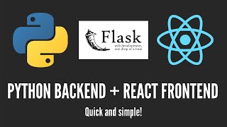 How to Create a Flask  React Project  Python Backend  React Frontend [upl. by Hecker]