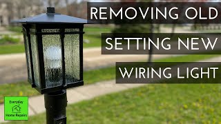 How To Update or Replace a Lamp Post and Light [upl. by Kiernan]