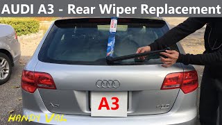 Audi A3  Rear Wiper Blade Replacement [upl. by Otanod]