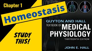 Guyton and Hall Medical Physiology Chapter 1 REVIEW Homeostasis  Study This [upl. by Hackett]