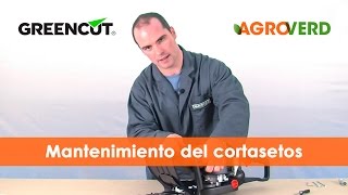 ¿Cómo hacer un buen mantenimiento cuidado y limpieza de tu CORTASETOS GREENCUT [upl. by Ardnusal928]