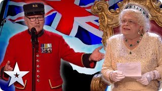 BEST OF BRITISH Featuring THE QUEEN  Britains Got Talent [upl. by Lamonica]