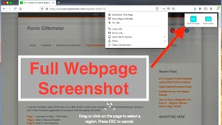 How To Screenshot a Full Web Page Free with FireFox KTFG 388 [upl. by Nyleek]