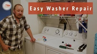 How and WHY to replace water inlet valve Amana washing machine [upl. by Sirret33]