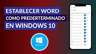 Cómo Establecer Word o Excel como Programas Predeterminado en Windows 10 [upl. by Deppy]