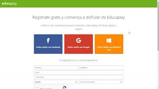 Cómo registrarse en Educaplay [upl. by Gahan711]