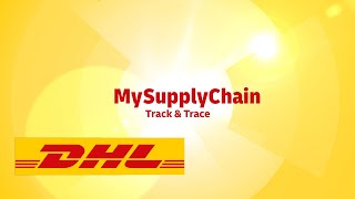 DHL MySupplyChain Track amp Trace [upl. by Aina]