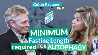 Minimum fasting length required for autophagy  Guido Kroemer [upl. by Cahan129]