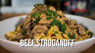 How To Make Beef Stroganoff  Easy 30 Minute Recipe [upl. by Nashom463]