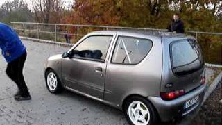 Fiat Seicento 14 16v 140HP kitcar standing start [upl. by Odrahcir]