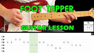 FOOT TAPPER  Guitar lesson with tabs amp chords  The Shadows [upl. by Harbard]