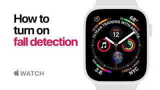 Apple Watch Series 4 — How to turn on fall detection— Apple [upl. by Accire]