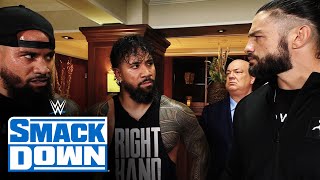 Roman Reigns tells The Usos to make it right SmackDown June 4 2021 [upl. by Maryn]