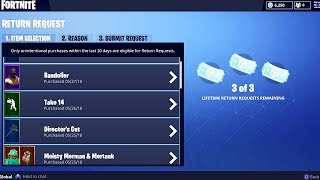 HOW TO REFUND SKINS in Fortnite [upl. by Mame]