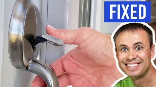 Try First Easy FIX for Stuck Front Door Handle [upl. by Arlyne]