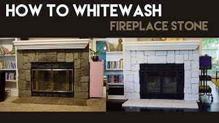 How to Whitewash Fireplace Stone [upl. by Niwhsa]