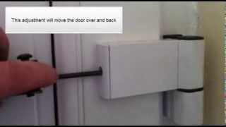 How to adjust pvc door hinges [upl. by Nylirrej]