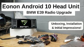 Best E39 Radio Upgrade for under 300 Eonon Android 10 Install 2022 UPDATED [upl. by Aizek916]