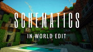 How to use Schematics with WorldEdit in Minecraft [upl. by Meeharbi3]