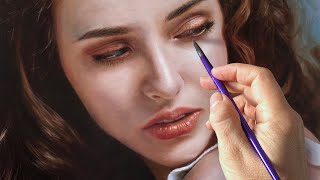 REALISTIC OIL PAINTING PORTRAIT TECHNIQUE  ROXANNE by Isabelle Richard [upl. by Qifahs]