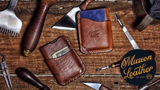 Making a Leather Wallet  The Pacino [upl. by Iak499]