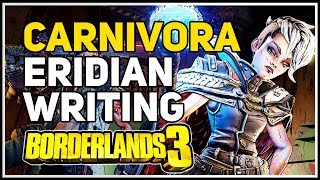 Eridian Writing location Carnivora Borderlands 3 [upl. by Lance]