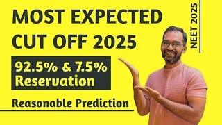 Most Expected Cut off 2025  NEET 2025 [upl. by Howes]