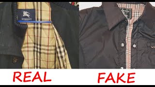 Burberry jacket real vs fake How to spot counterfeit Burberry London winter jackets [upl. by Chrissa727]