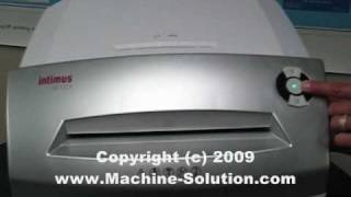 Intimus 32 CC3 Cross Cut Shredder Video [upl. by Fryd]