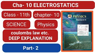 phy chap10 electrostatics maharashtra board new syllabus class 11 science electric field  flux [upl. by Htehpaj]