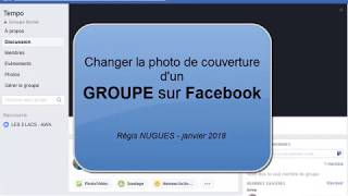 Modifier la Photo de couverture de groupe Facebook [upl. by Ruel]